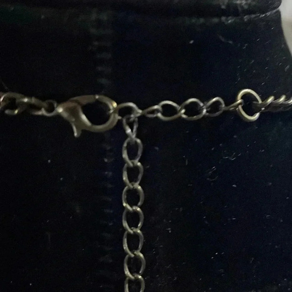 Vintage deco art reversible pearl rhinestone multi chain necklace - Picture 6 of 6